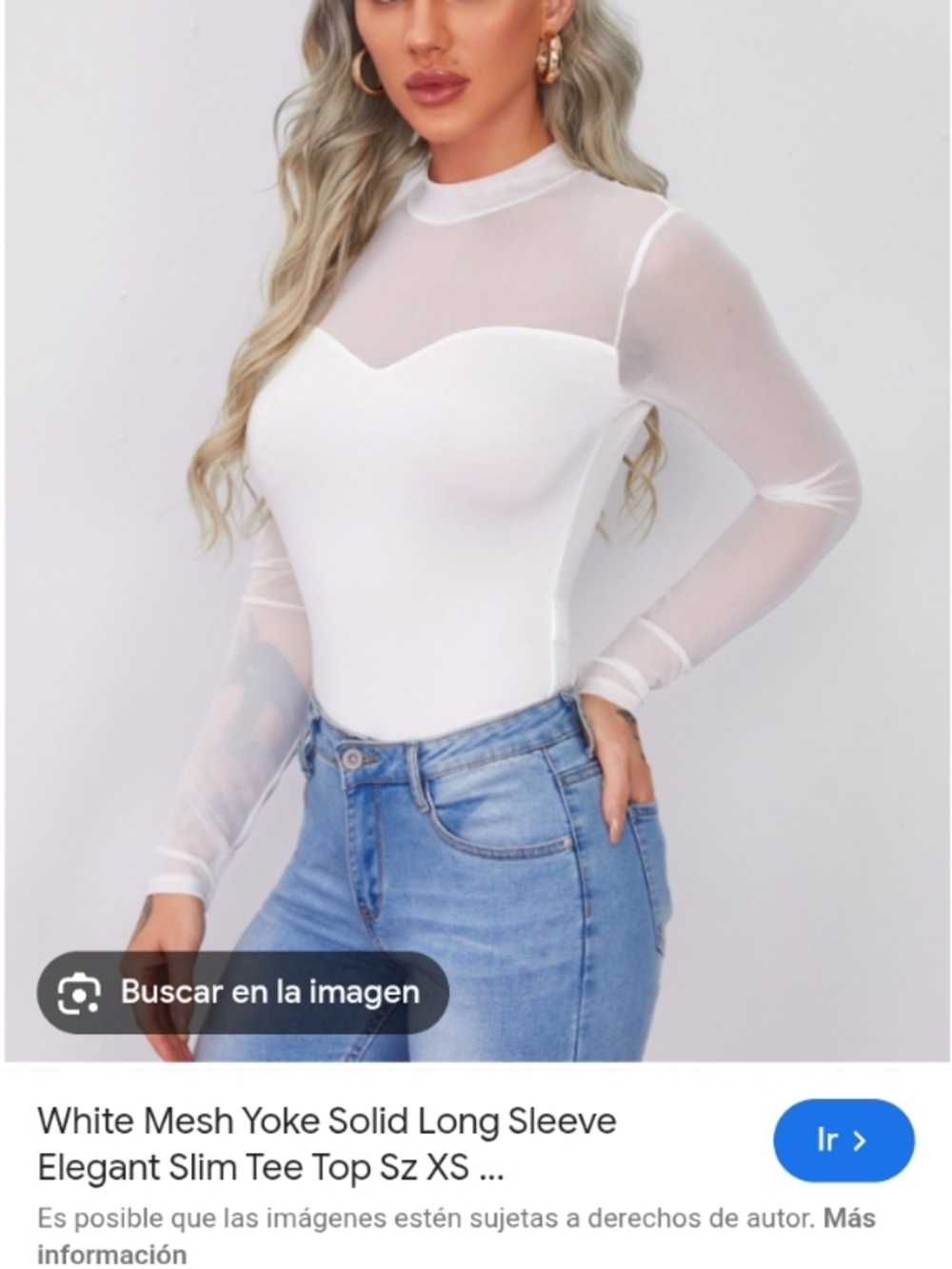 Almost Famous White Sheer Mesh Long Sleeve Bodysuit